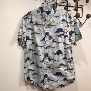 J Crew Flex Men’s Button Down Shirt NEW -Large
